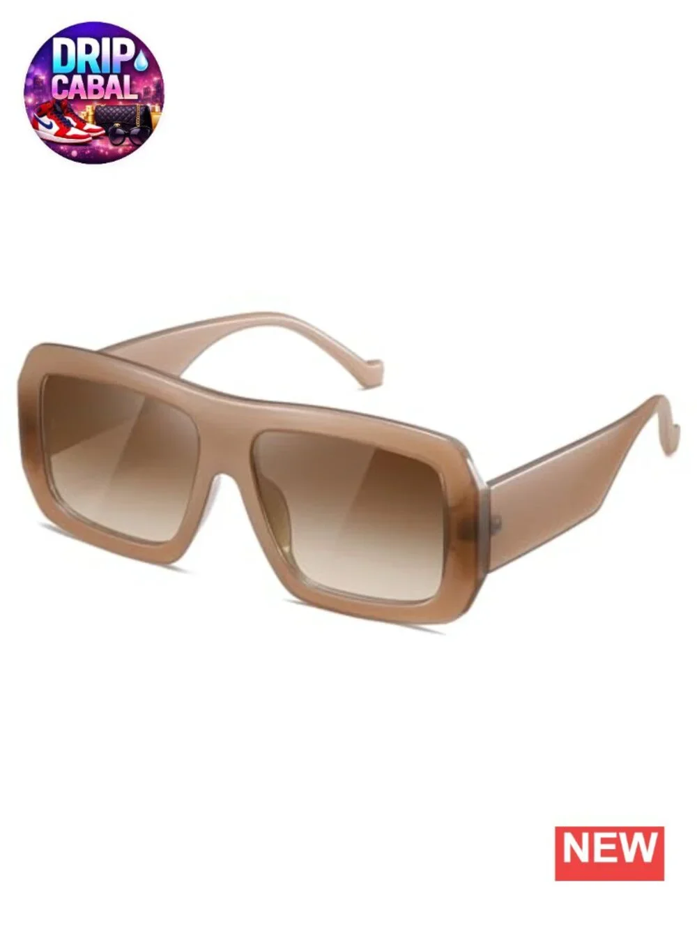 Oversized Square Sunglasses UV400 Protection Retro Retro Sun Glasses for Women